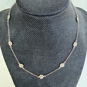 Silver Floral Necklace